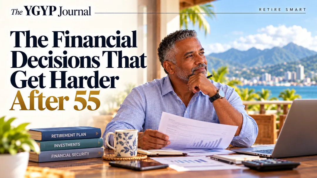Trinidad and Tobago professional reviewing retirement and financial decisions after age 55.